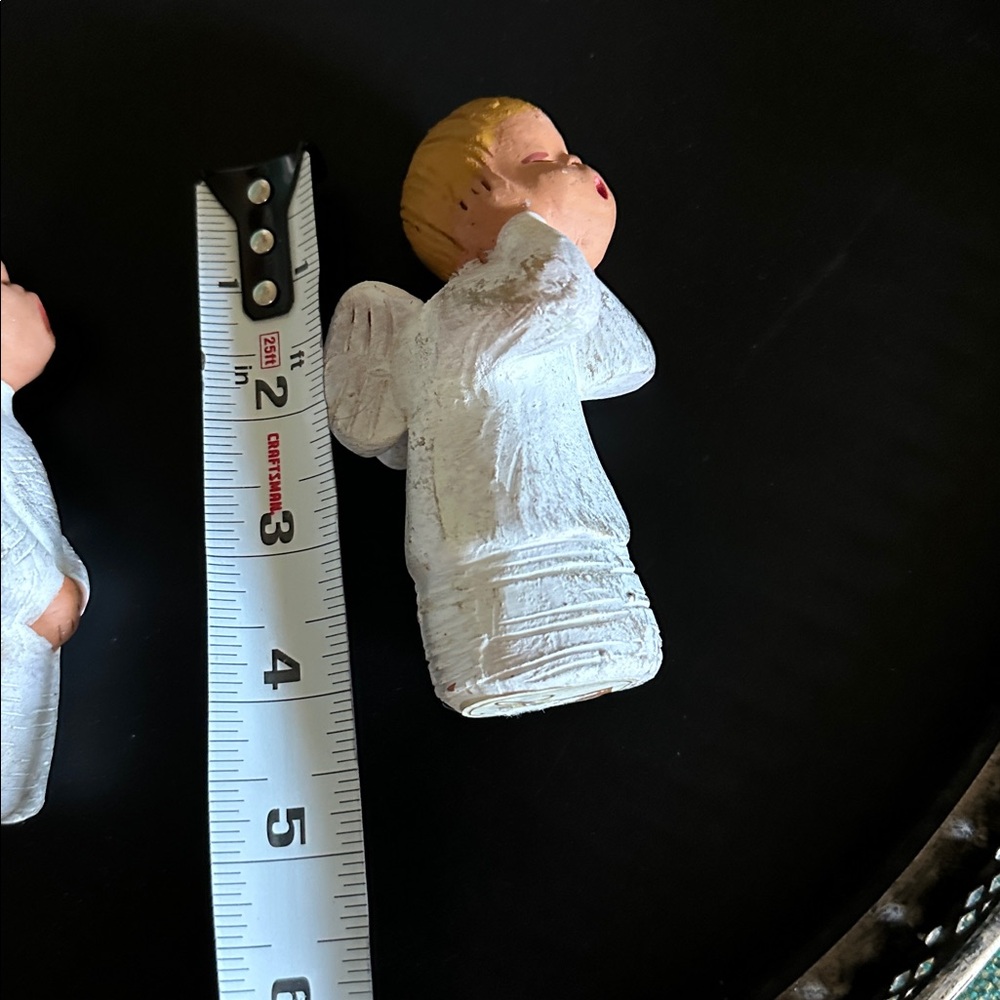 1960s MCM Jullar of Spain handcrafted Terra cotta singing angel figurines - Picture 9 of 9